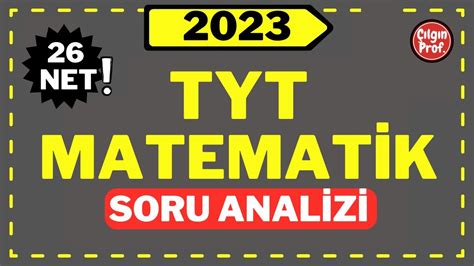 2023 TYT Matematik Soru Analizi 2023 TYT Matematik Soru Tahmini YouTube