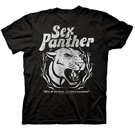 Anchorman Sex Panther Black T Shirt Entertainment Earth