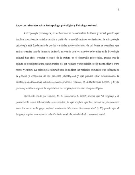 Tarea 3 Grupo 62 Aspectos relevantes sobre Antropología