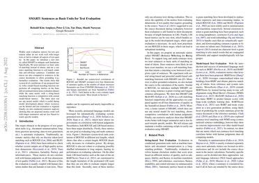 Smart Sentences As Basic Units For Text Evaluation Papers With Code