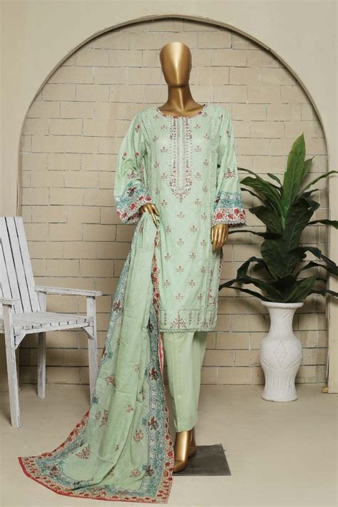 Bin Saeed Embroidered Lawn Suit Bin83