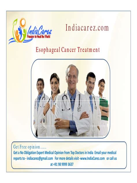 Esophageal Cancer Treatment India - Esophageal Cancer Hospitals India | PDF | Esophageal Cancer ...