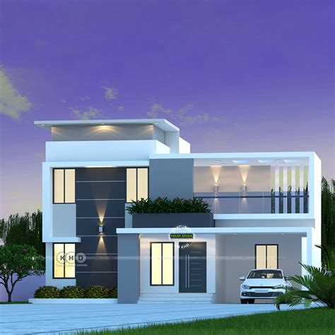 Kerala Home Design KHD On Twitter Modern 3 Bedroom Flat Roof House