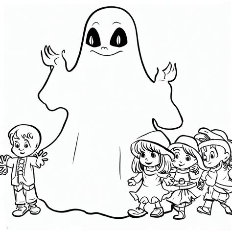 Desenhos De Crian As E Fantasma Para Colorir E Imprimir Colorironline