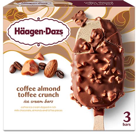 Coffee Almond Crunch Ice Cream Bar Official H Agen Dazs