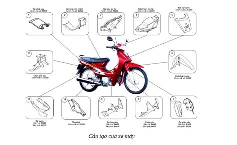 Các bộ phận xe máy và những điều nên biết để bảo dưỡng xe an toàn