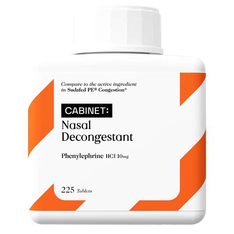 Buy Cabinet Nasal Decongestant Pe 225 S Non Drowsy 10 Mg