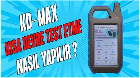 Kd Max Le Kumanda Kisa Devre Test Etme Nasil Yapilir Youtube