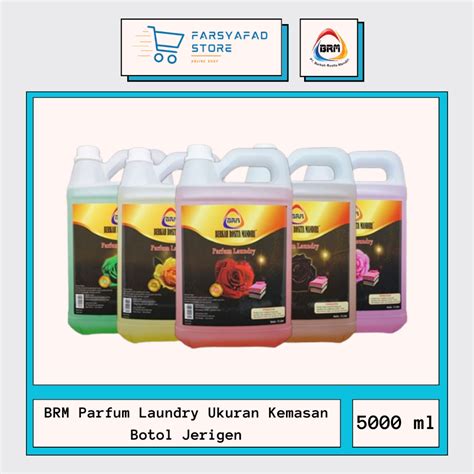 Jual Brm Parfum Laundry Ukuran Liter Kemasan Botol Jerigen Mawar