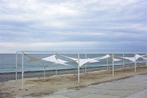 View Of The Beach In The Sochi Russia Editorial Image Image Of