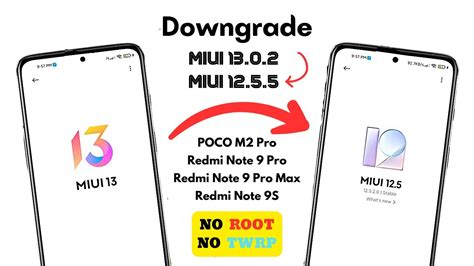 Downgrade MIUI 13 0 2 To MIUI 12 5 Without ROOT And TWRP Redmi Note