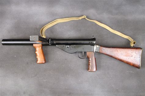 British Wwii Sten Mk V Display Gun With Silencer Commando And Sas Issue