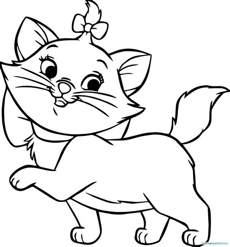 Cute Kitten Coloring Pages at GetDrawings | Free download