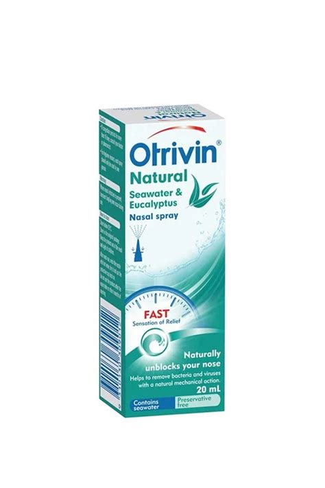 Otrivin Sea Water And Eucalyptus Spray 20ml Life Pharmacy St Lukes