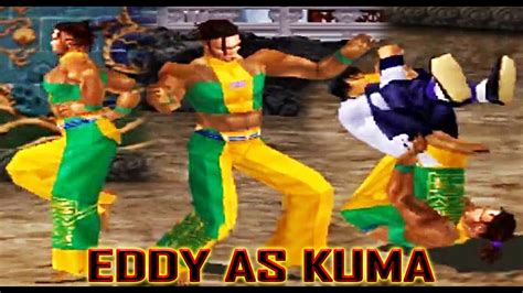 Tas Eddy With Kuma S Moves Gameplay Tekken Arcade Version