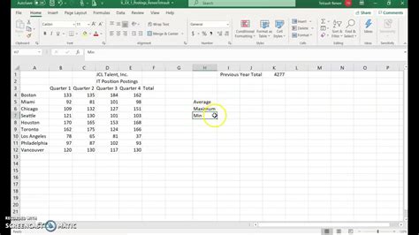 Excel Module 1 Textbook Project Part 1 Youtube