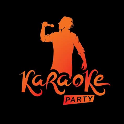 Premium Vector Happy Man With Microphone Sings Karaoke Live Music