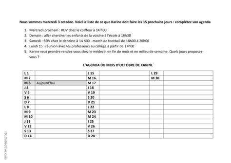 prendre rendez vous compréhension gé Français FLE fiches pedagogiques