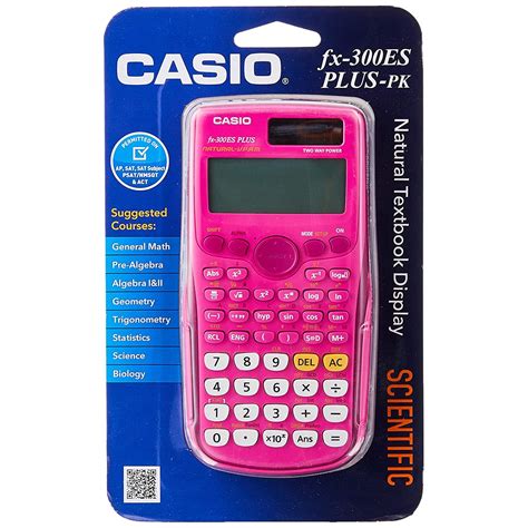 Casio fx-300ES PLUS Scientific Calculator, Pink - Walmart.com - Walmart.com