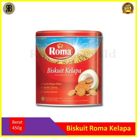 Jual Roma Biscuit Coconut Gr Roma Biskuit Kelapa Gr Roma