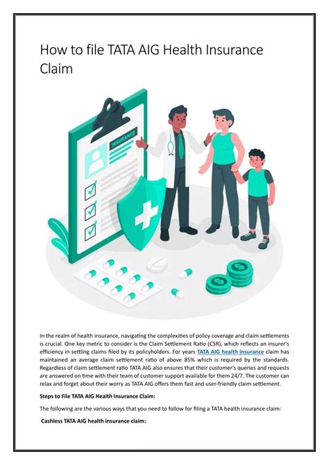 Ppt Tata Aig Health Insurance Claim Settlement Ratio Powerpoint