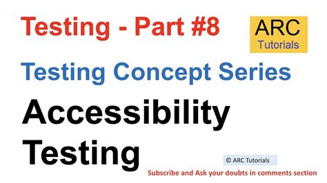 Accessibility Testing Tutorial Testing Concepts In Software Testing