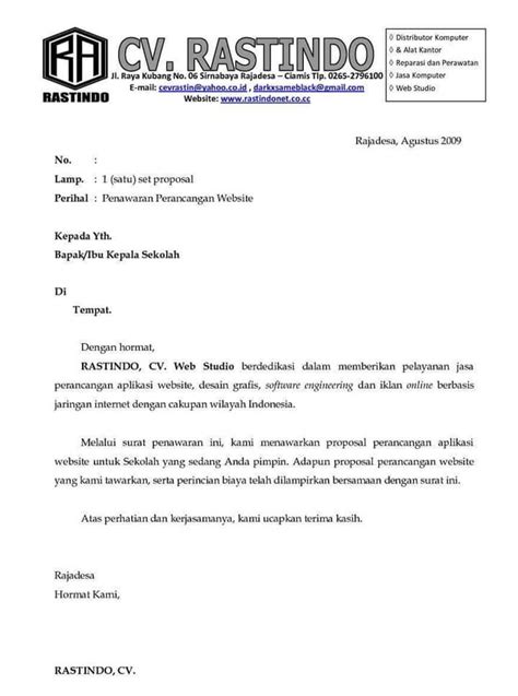 Contoh Surat Negosiasi Beserta Strukturnya Id