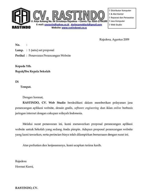 Contoh Surat Penawaran Kenaikan Harga Barang Delinewstv