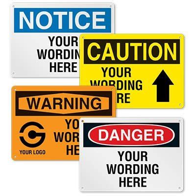 Custom OSHA Safety Signs, Custom Safety Signs | Seton