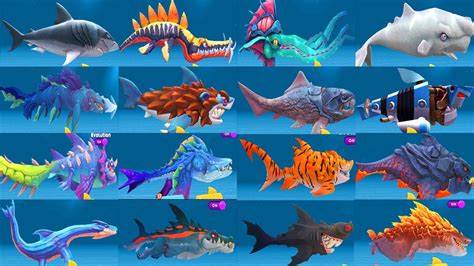 Hungry Shark Evolution All Sharks Unlocked Abyssaurus Rex Shark