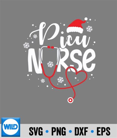 Nurse Svg Santas Favorite Picu Nurse Cute Christmas Svg Wildsvg