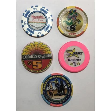 5 Assorted Gaming Tokens | Property Room