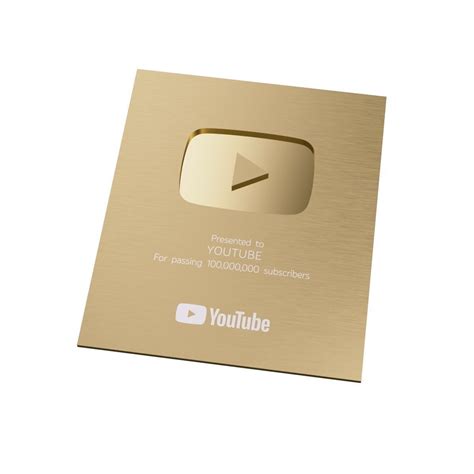 Youtube Gold Play Button Modello 3d Youtube Gold Play Button Images