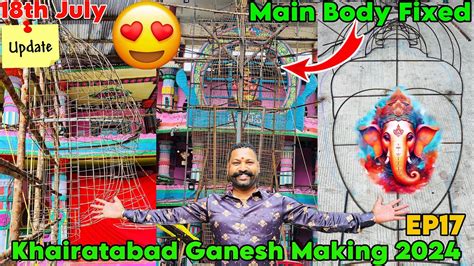 Khairatabad Ganesh Making Ep Saptha Mukha Feet Eco Friendly