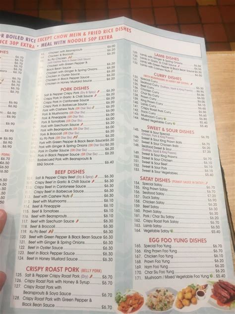 Menu At Chopsticks Fast Food Morecambe