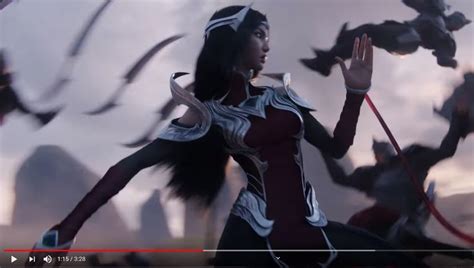 Irelia From League Of Legends In The Video Awaken Front View League