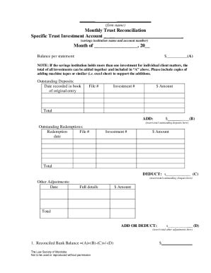 Fillable Online Trust Accounts And Random Audits Frequently Asked