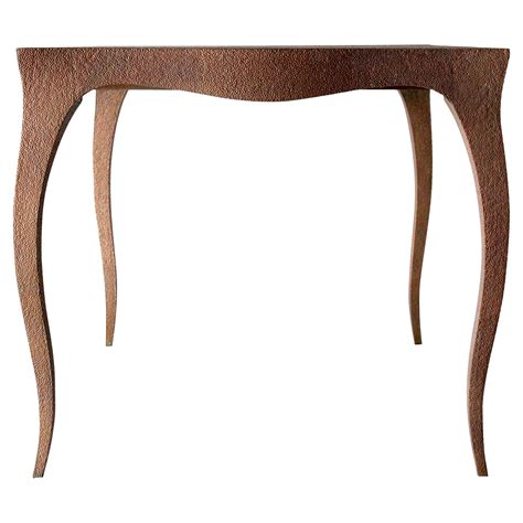 Louise Card Table Metal Clad Over Teakwood Handcrafted In India By Paul