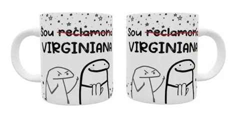 Caneca Flork Signo Virgem Virginiana Meme Boneco Palito D70 R 46 Em