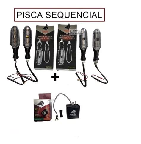 Kit Setas Sequencial Nxr Bros Rel Led