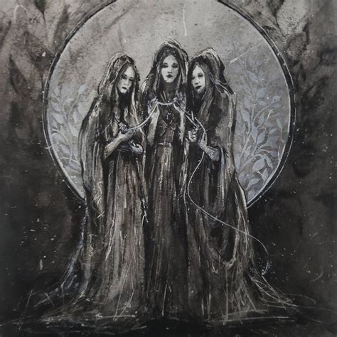 The Fates Art Print Original Watercolor Illustration Artwork Etsy In