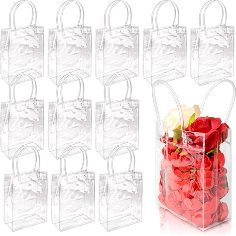 Amazon BadenBach 24 PCS Small Clear Gift Bags With Handle 5 9 X 7