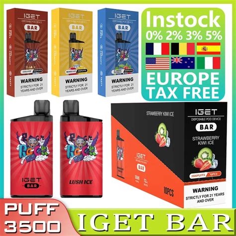 Original Iget Bar Puffs Disposable Vape Electronics Ship From