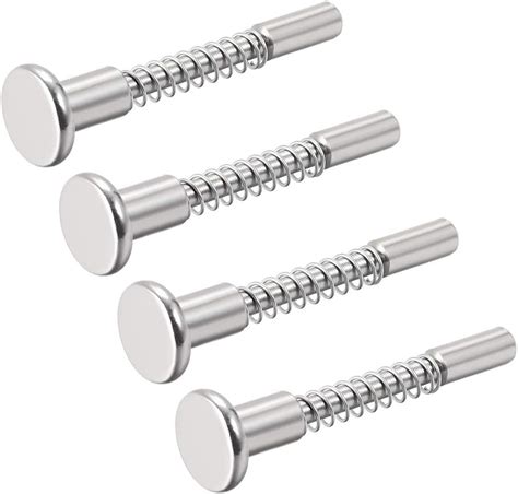 Uxcell Plunger Latches Spring Loaded Stainless Steel 6mm Dia Head 6mm