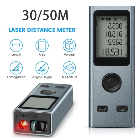 Mini Digital Laser Rangefinder fita métrica Régua Laser Carga USB