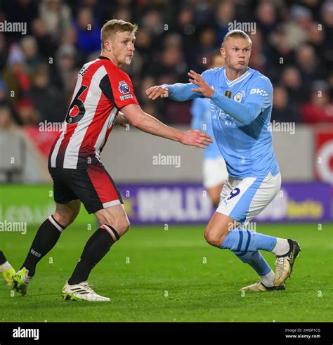 London UK 05th Feb 2024 Brentford V Manchester City Premier