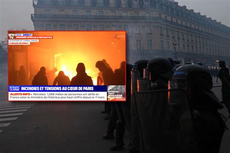 Francja w ogniu Płonęły stosy śmieci policja szarżowała na