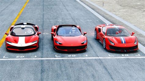 Ferrari 296 GTS Vs Ferrari 488 Pista Vs Ferrari SF90 At Special Routa