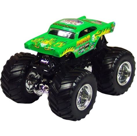 Hot Wheels Monster Truck green AVENGER #11/80 - diecast truck w ...