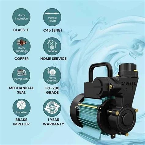 Havells Copper Single Phase Self Priming Monoblock Pump Hp Self